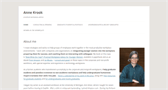 Desktop Screenshot of annekrook.com